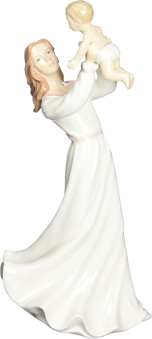 Cosmos Gifts Fine Porcelain Lady Holding Baby Ceramic Figurine 13-1/2" H