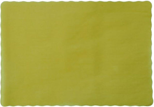 Party Favors Plus Gold Paper Placemats Scalloped Edge 10x14 50 Count