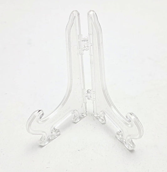 Party Favors Plus Clear Plastic Display Easel 3.5 Inch Glossy Stackable 18 Pcs