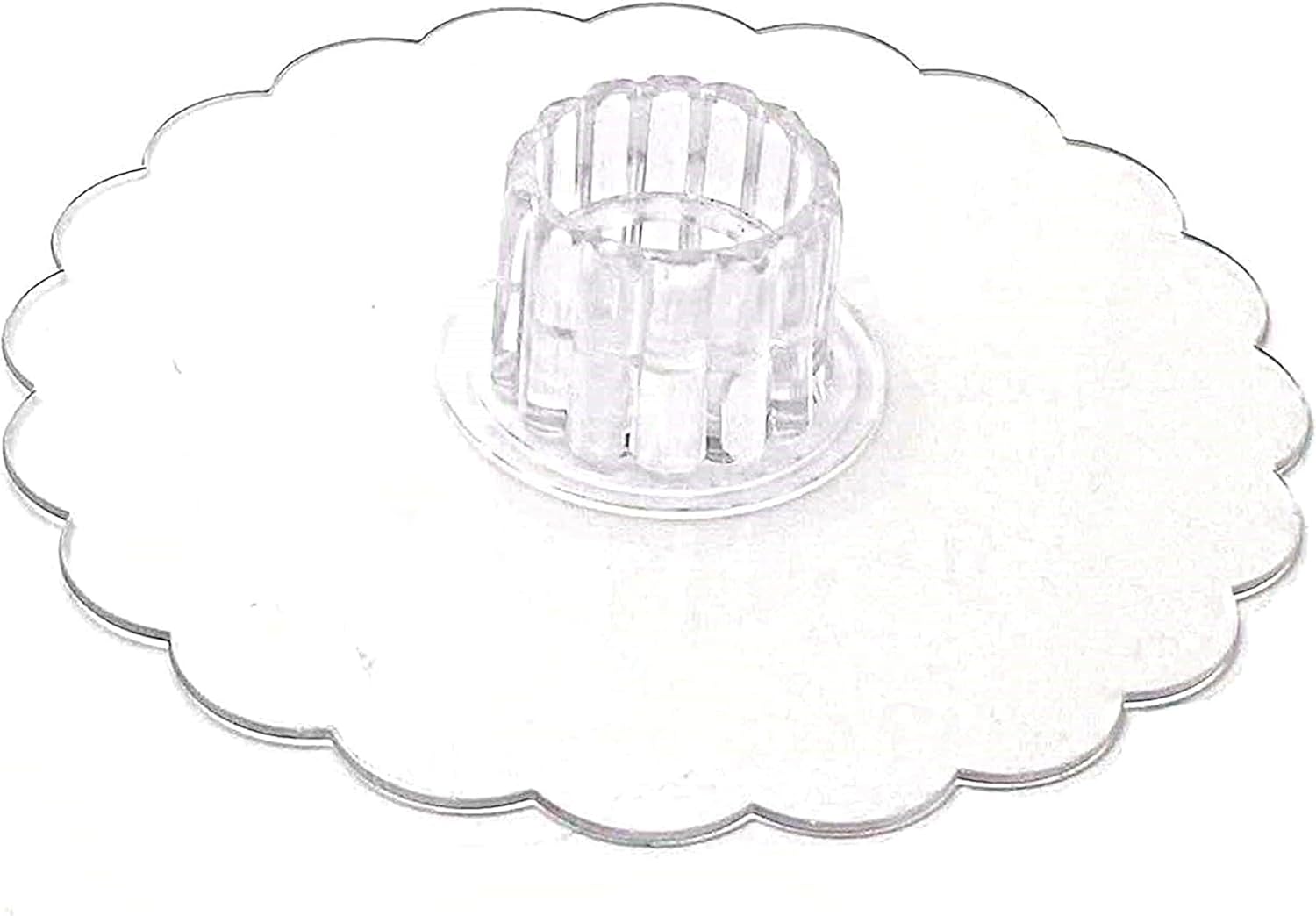 Party Favors Plus Clear Acrylic 5 Tier Cupcake Stand 14 Inch 12 Inch 10 Inch 8 Inch 6 Inch Scalloped Plates