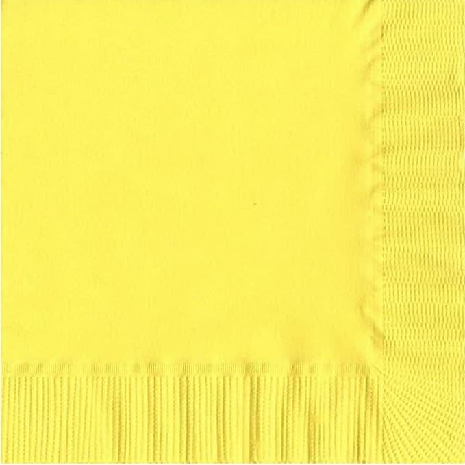 Party Favors Plus Yellow Paper Napkins 200 Count
