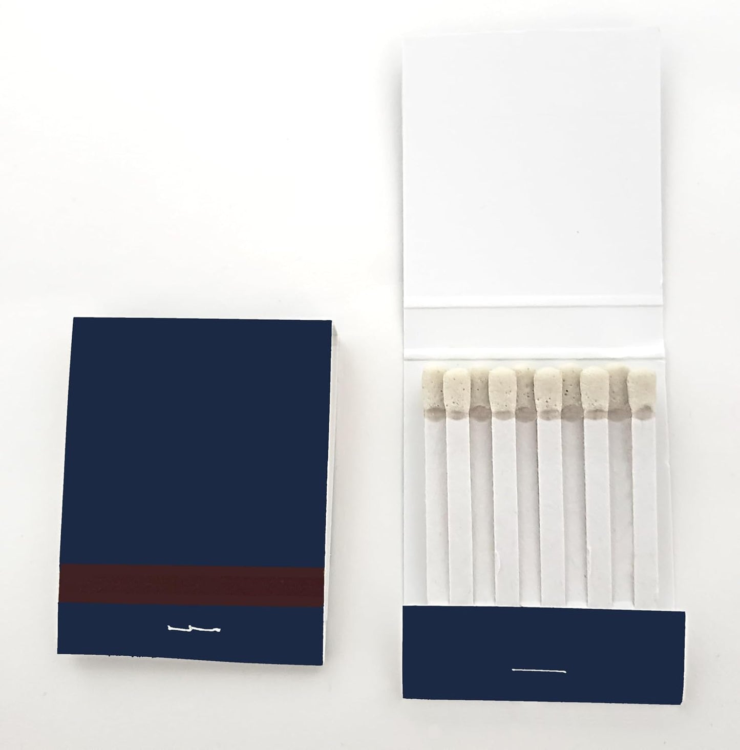 Party Favors Plus Plain Navy Blue Matches 20 Strike Matchbooks 50-Pack