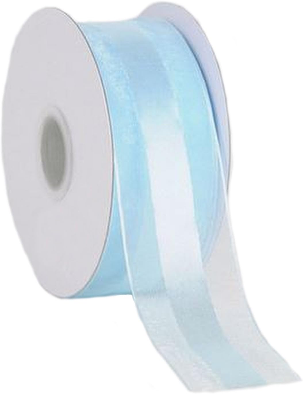 Party Favors Plus Light Blue Organza and Satin Ribbon 1.5in 25 Yards