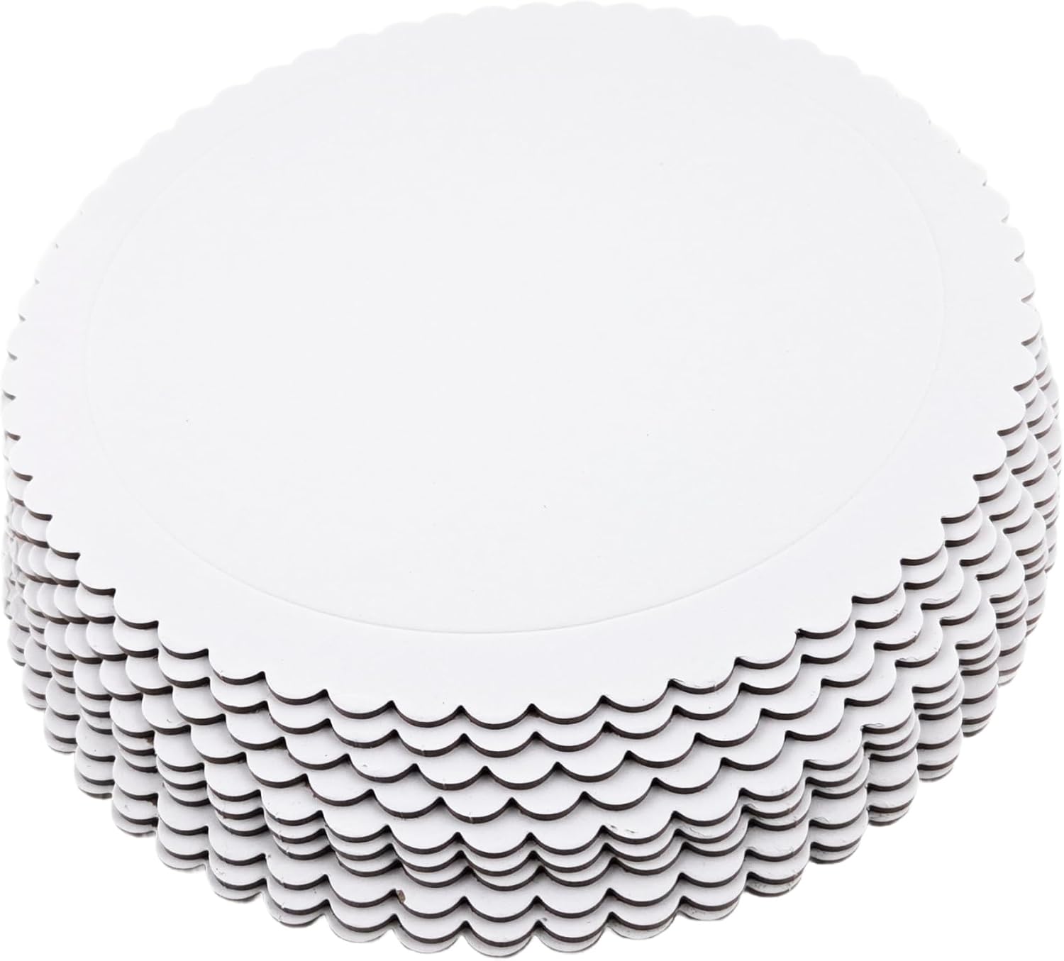 Party Favors Plus White Round Cake Boards Scalloped Edge Heavy Duty 12 Inch 5 Count