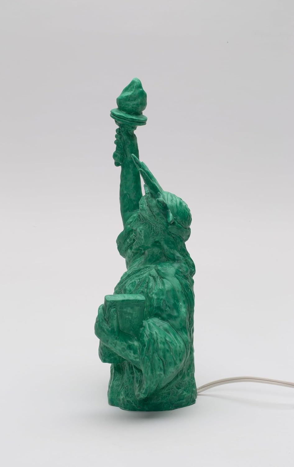 Cosmos Gifts Fine Porcelain Statue of Liberty Night Light Figurine 10-7/8" H Green