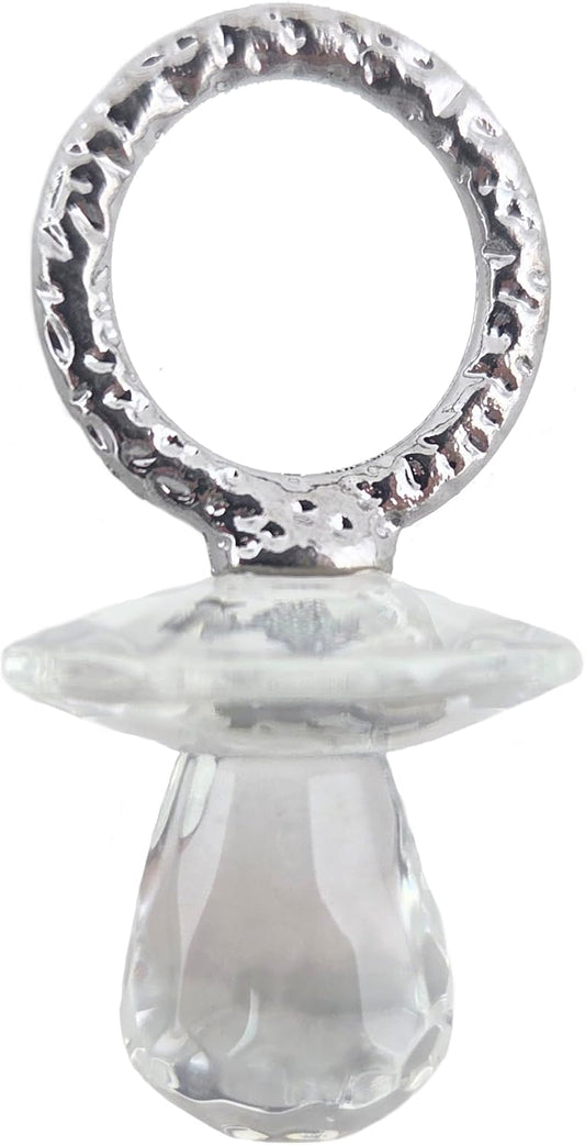 Party Favors Plus Crystal Pacifier Baby Shower Favor Plastic 2.25 Inch 12 Count