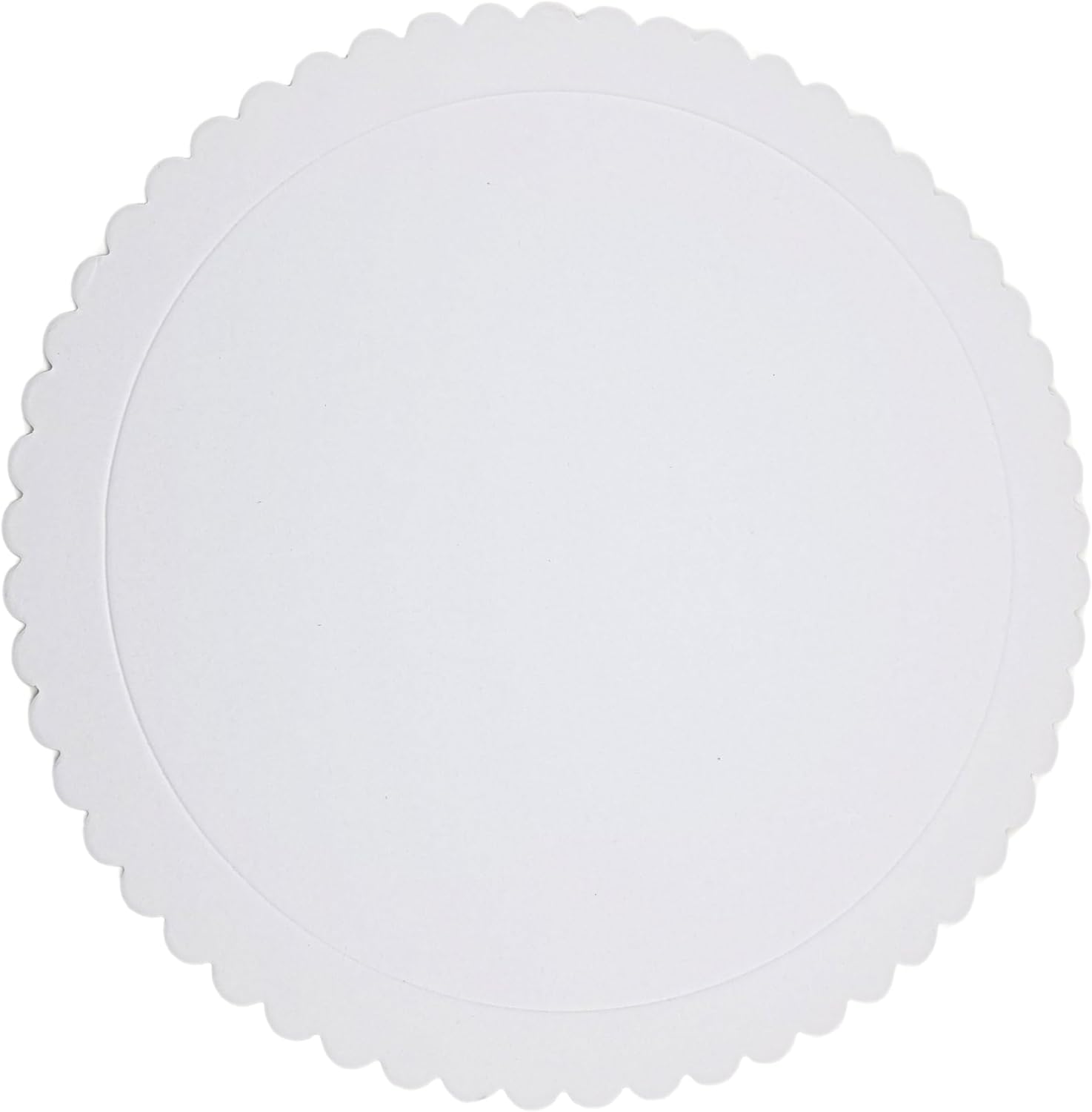 Party Favors Plus White Round Cake Boards Scalloped Edge Heavy Duty 12 Inch 5 Count