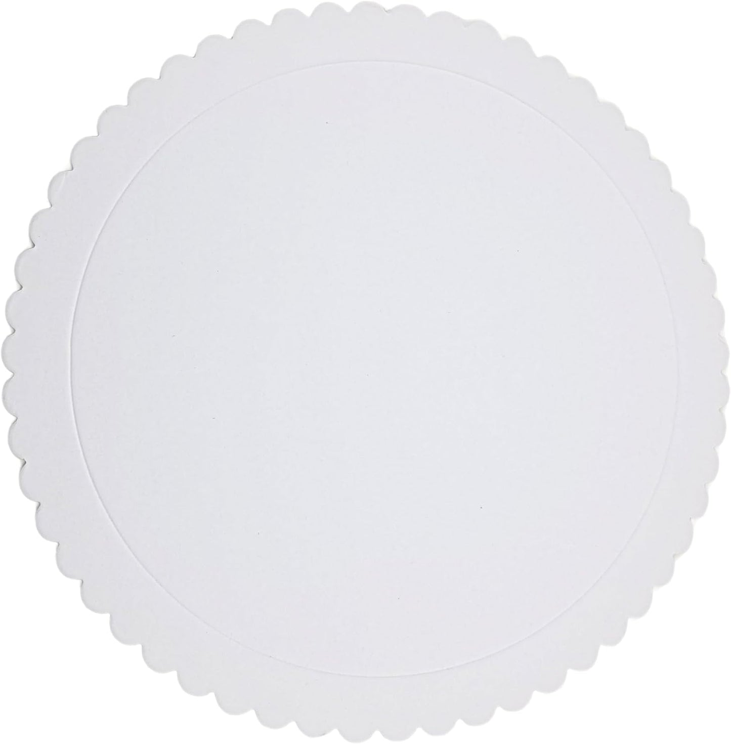 Party Favors Plus White Round Cake Boards Scalloped Edge Heavy Duty 12 Inch 10 Count