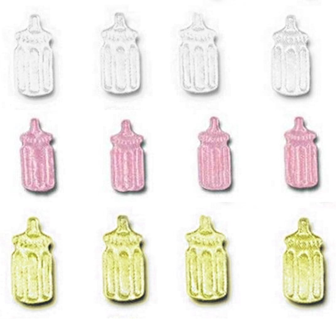 Party Favors Plus Baby Bottle Padded Appliques 100 Count