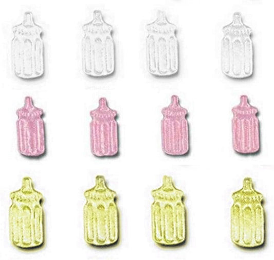 Party Favors Plus Baby Bottle Padded Appliques 100 Count