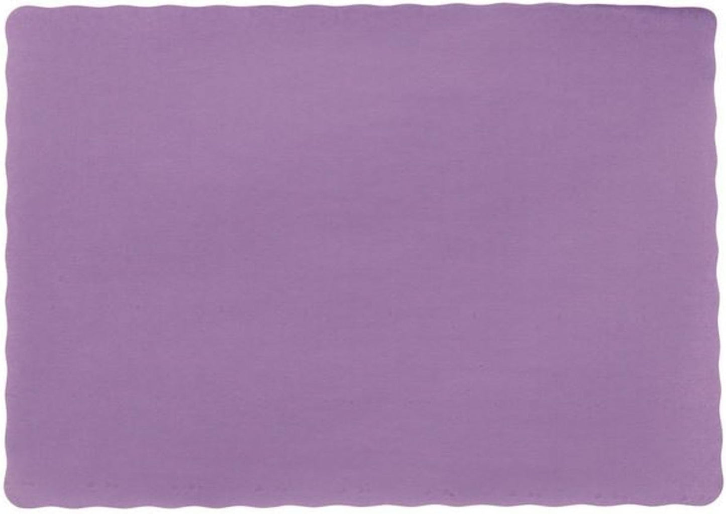Party Favors Plus Purple Paper Placemats Scalloped Edge 10x14 Inch 50 Count