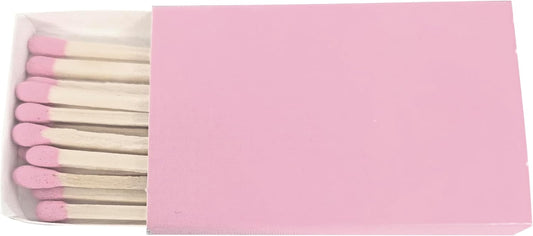 Party Favors Plus Plain Pink Cover Wooden Matches Box 50 Count