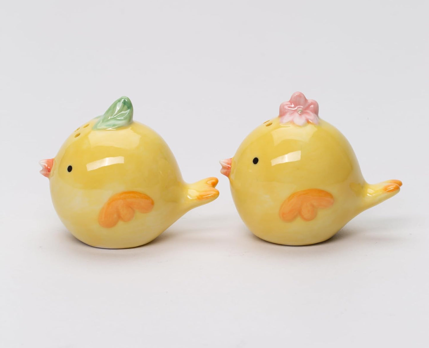 Cosmos Gifts Fine Porcelain Cute Little Yellow Chicks Birds Salt & Pepper Shakers Set 2-1/4" L