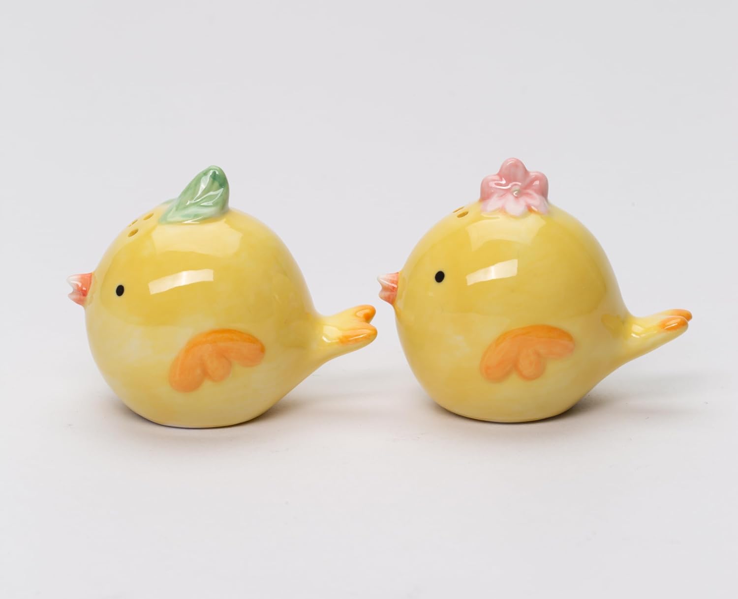 Cosmos Gifts Fine Porcelain Cute Little Yellow Chicks Birds Salt & Pepper Shakers Set 2-1/4" L