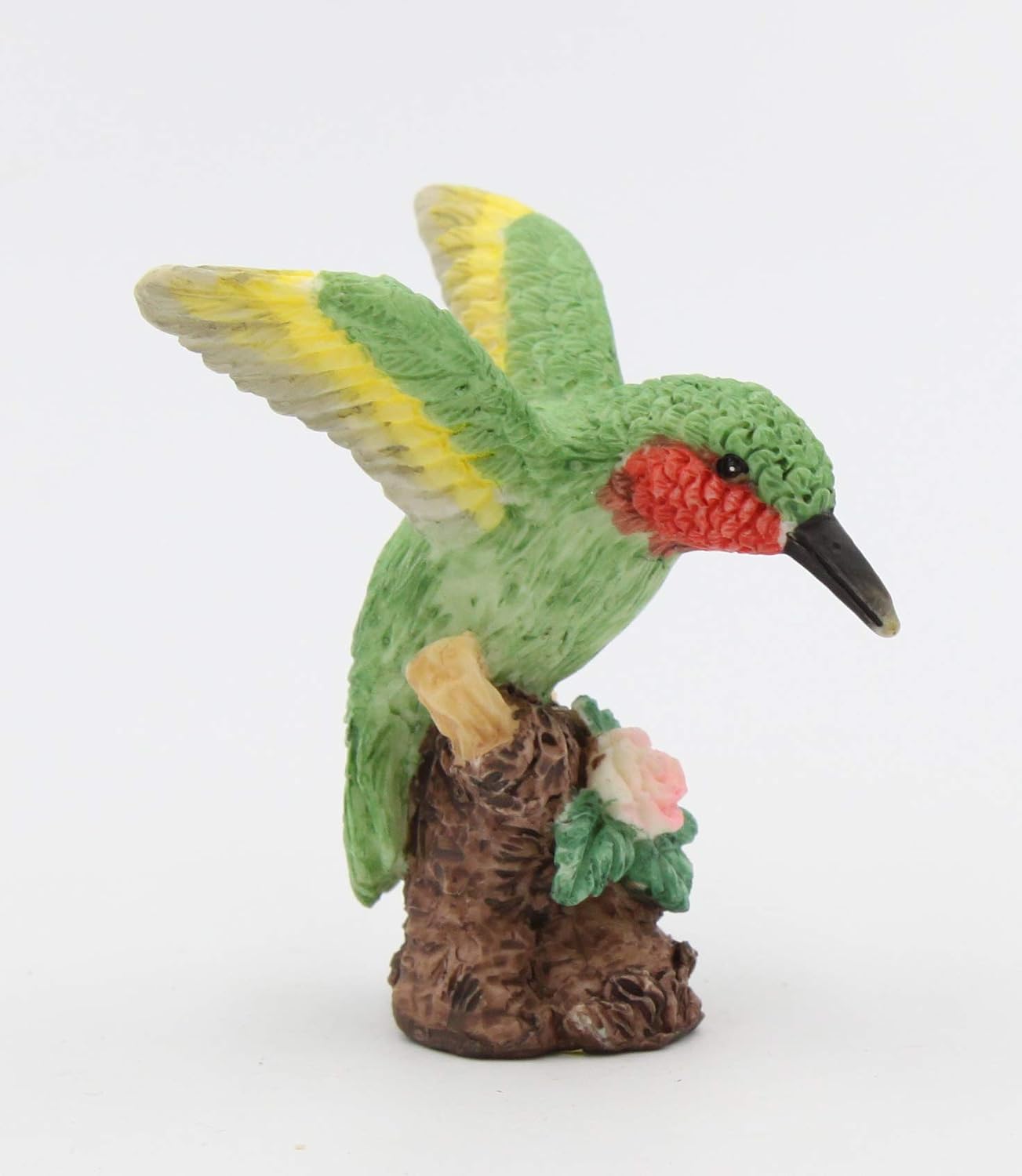 Cosmos Gifts Fine Elegant Hummingbird with Rose Lamp Topper Finial 2-5/8" H