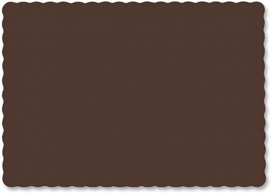 Touch of Color 600 Paper Placemats 10" x 14" Dinner Size Chocolate 600 Count