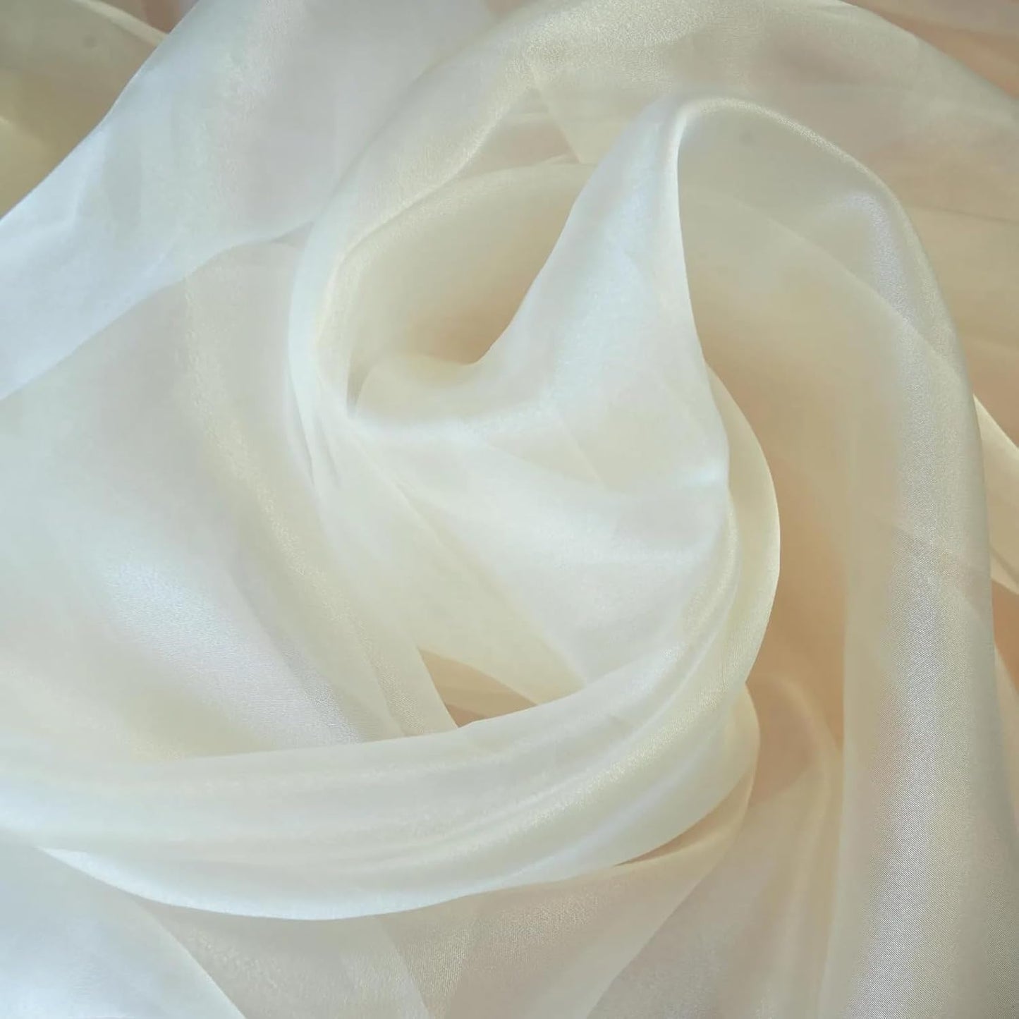 Party Favors Plus Ivory Organza Fabric Roll 54in X 30ft