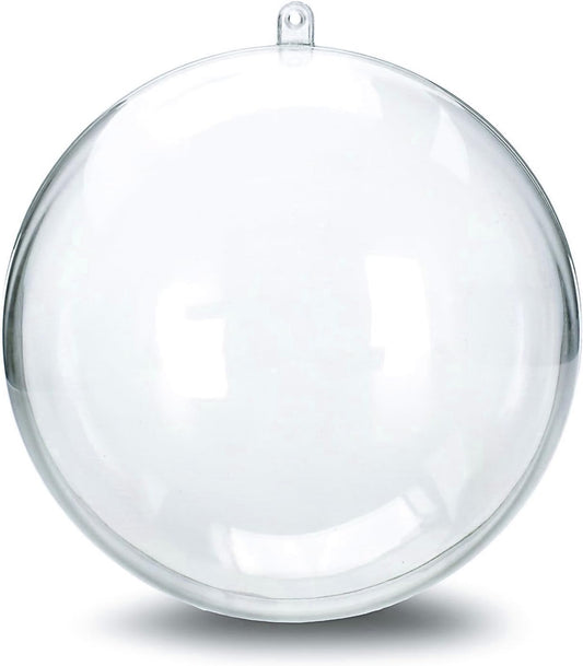 Party Favors Plus Clear Plastic Ball Fillable Ornament 6 Inches 1 Piece