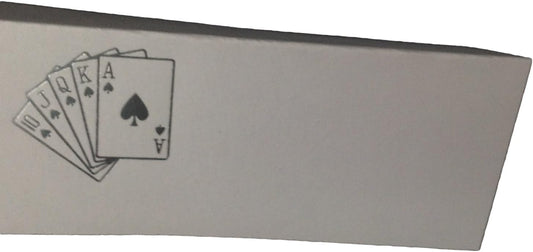 Party Favors Plus Silver Playing Cards Tent Style White Place Cards 100 Count