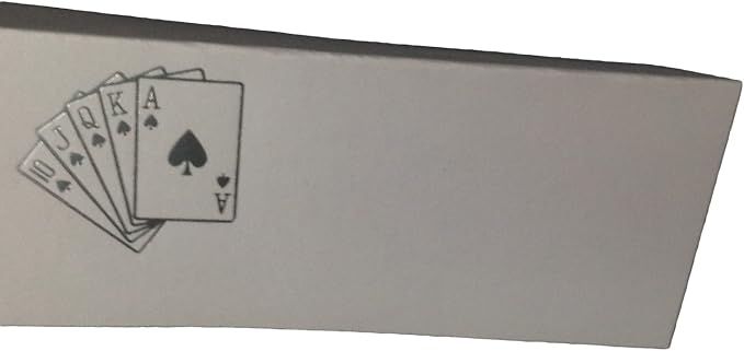 Party Favors Plus Silver Playing Cards Tent Style White Place Cards 100 Count