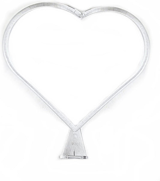 Clear Plastic Heart Craft Backdrop Stands, 6 Pieces
