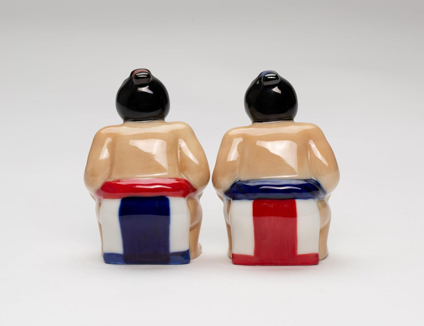 Cosmos Gifts Fine Porcelain Sumo Wrestler Salt & Pepper Shaker Set 3 In