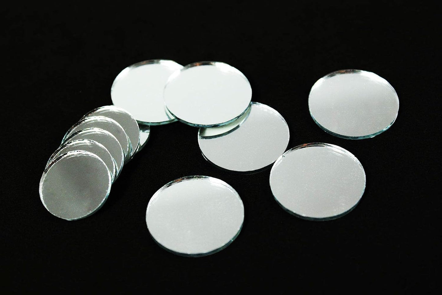 Party Favors Plus Silver Round Wall Mount Mirror 4 Inch 6 Count