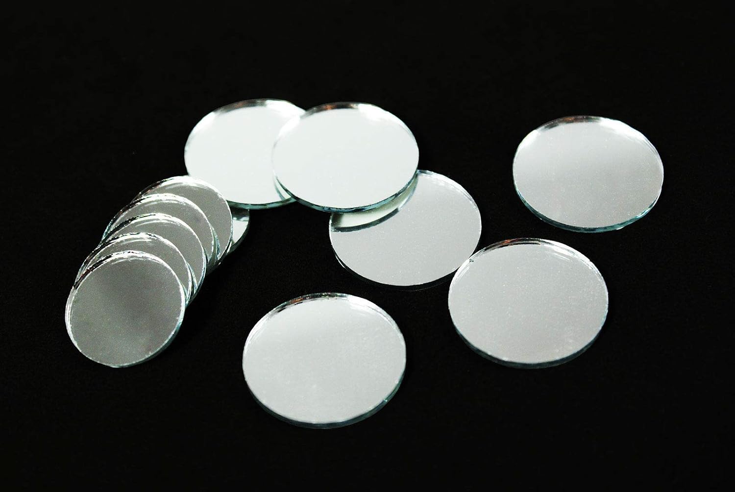 Party Favors Plus Silver Round Wall Mount Mirror 4 Inch 6 Count