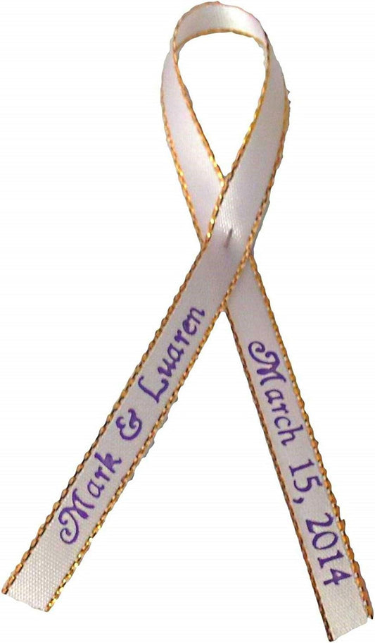 Party Favors Plus Gold Edge Satin Ribbon 50 Count