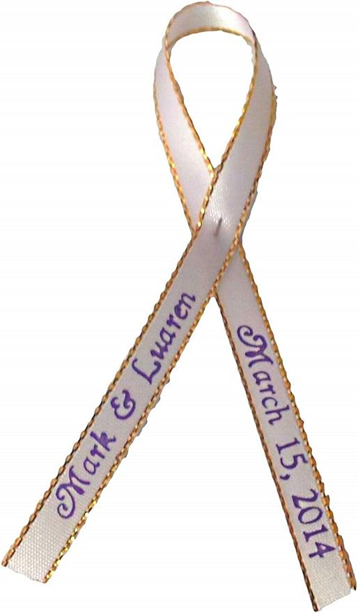 Party Favors Plus Gold Edge Satin Ribbon 50 Count