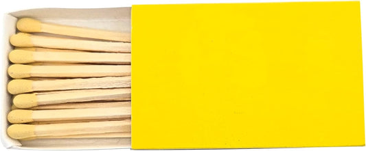 Party Favors Plus Wooden Matches Yellow Tips 50 Count
