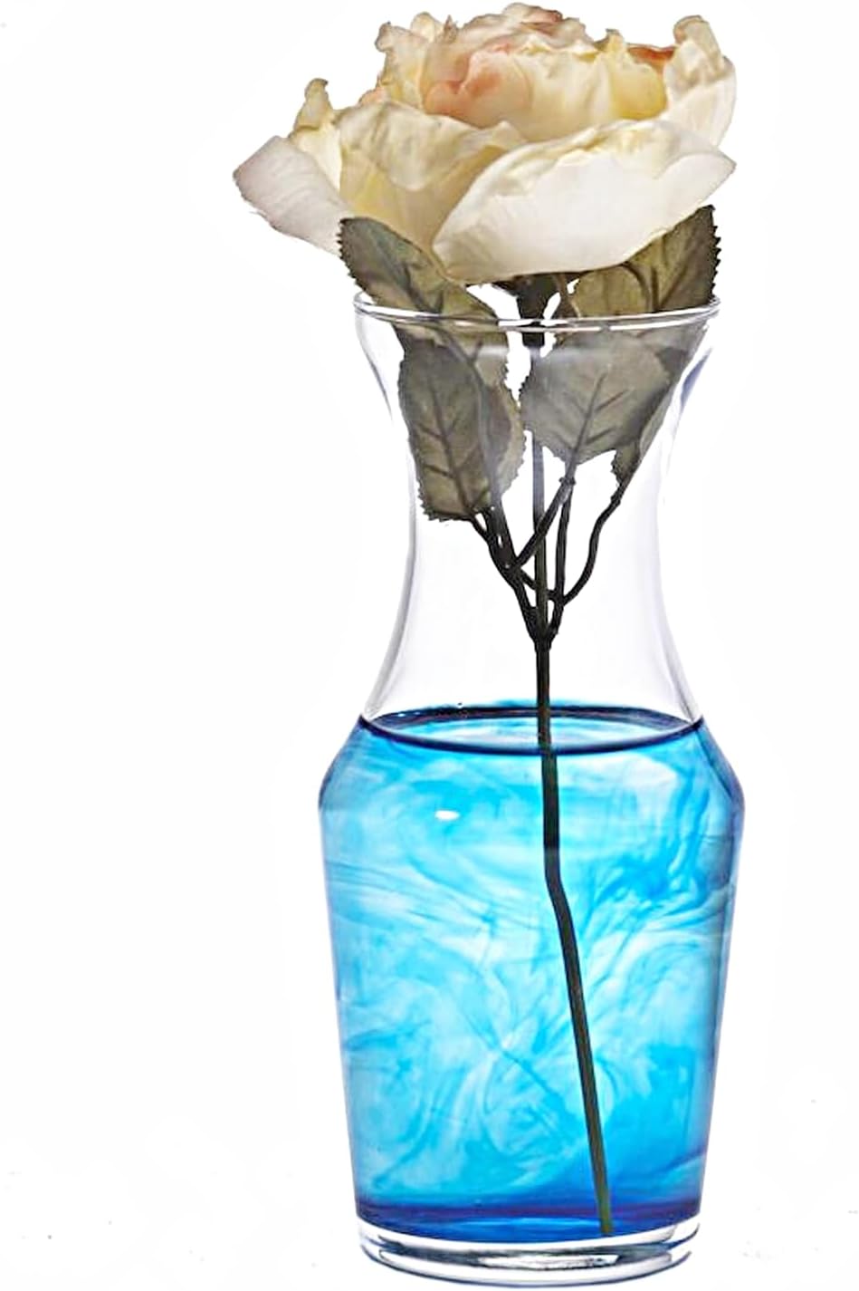 Party Favors Plus Clear Glass Hourglass Vase Set of 4 6.5in