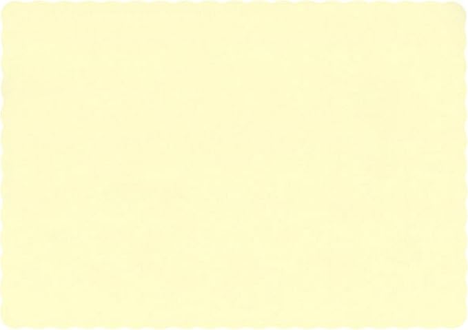 Party Favors Plus Paper Placemats Ivory 25 Count