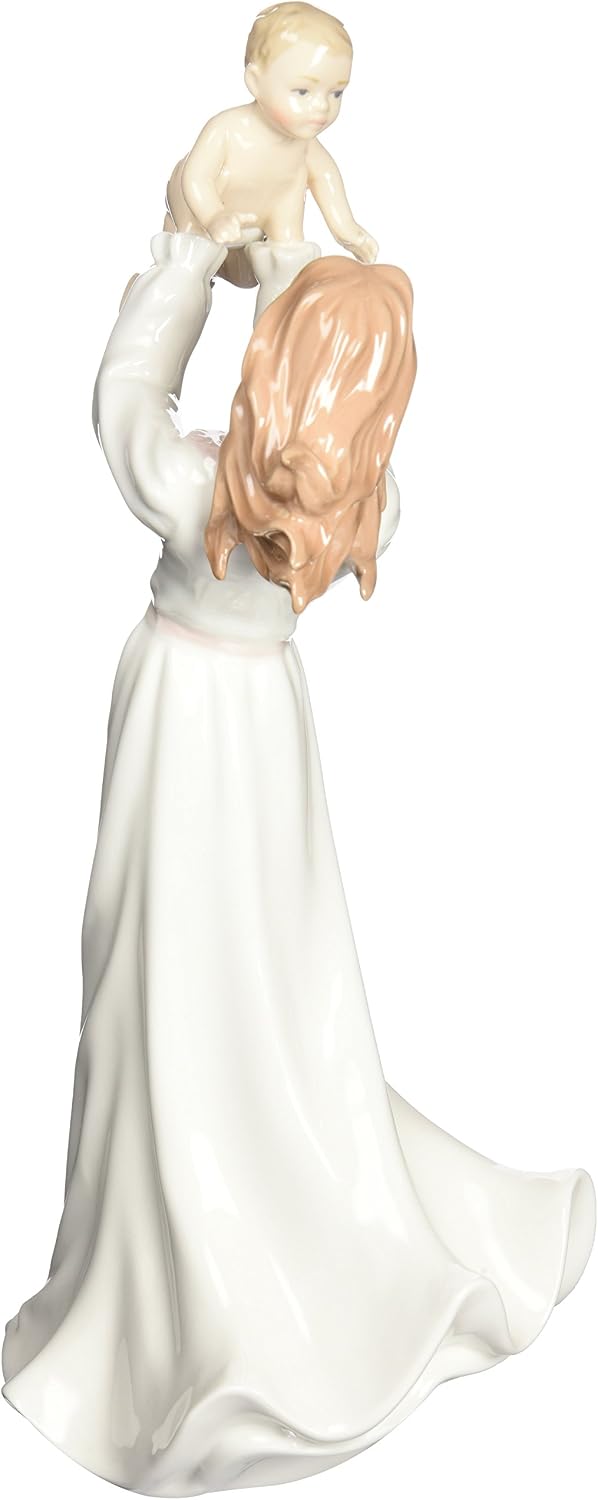 Cosmos Gifts Fine Porcelain Lady Holding Baby Ceramic Figurine 13-1/2" H