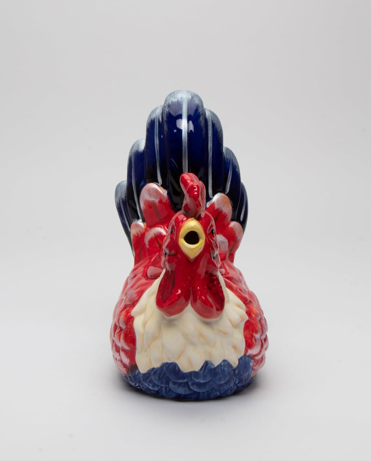 Cosmos Gifts Fine Ceramic Festive Colorful Tuscany Country Rooster Teapot 7-3/4" L Red