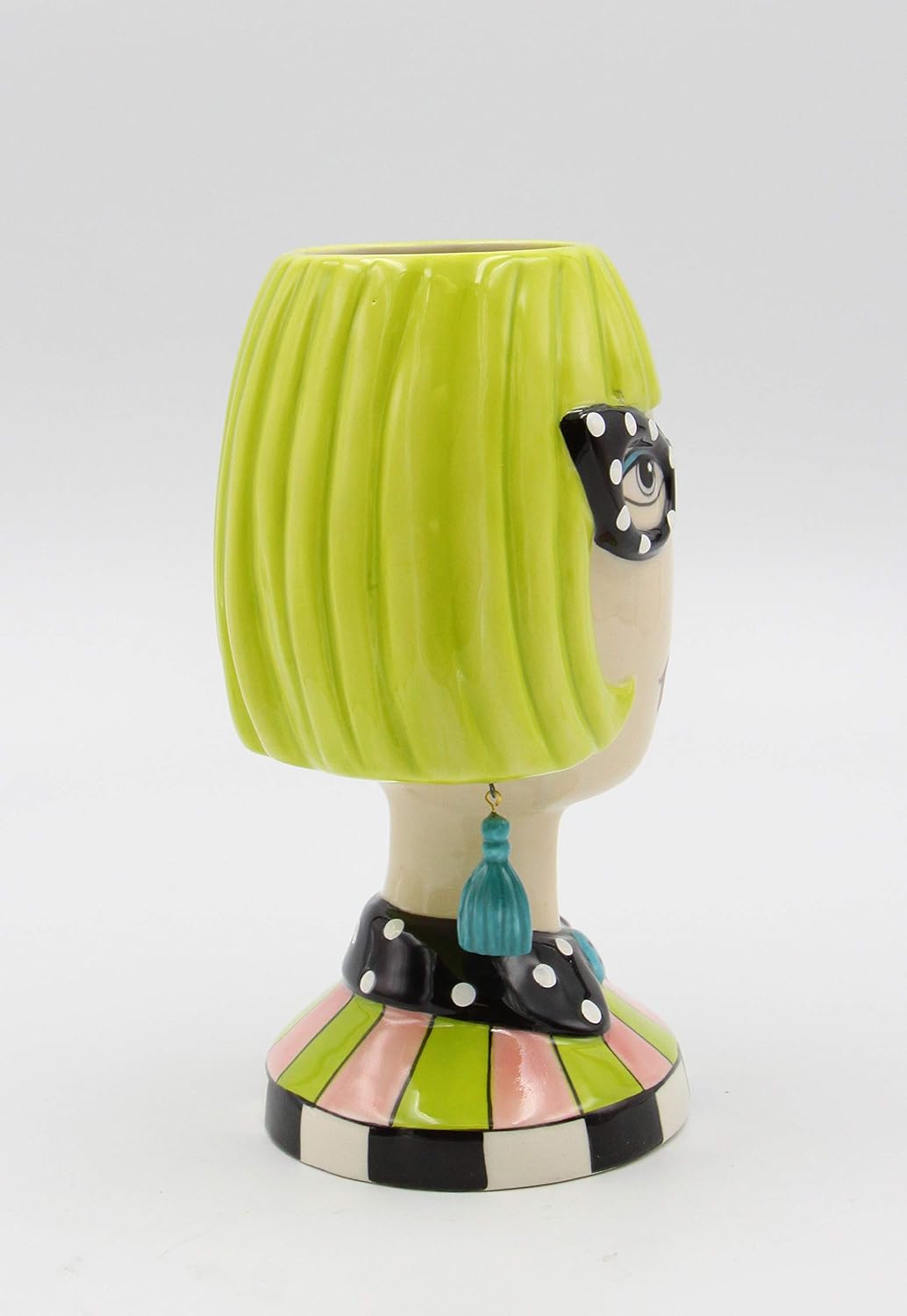 Cosmos Gifts Fine Ceramic Dollymama Lady Novelty Vase 8.85" H
