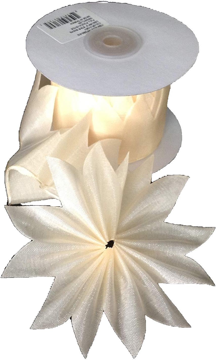 Party Favors Plus Ivory Organza Pull Bow Ribbon 2in 10 Yards
