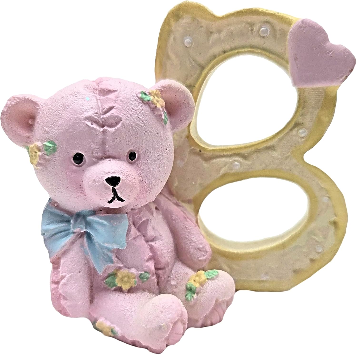 Party Favors Plus Polyresin Baby Letter Figurines Multicolor 2.5 Inch 4 Count