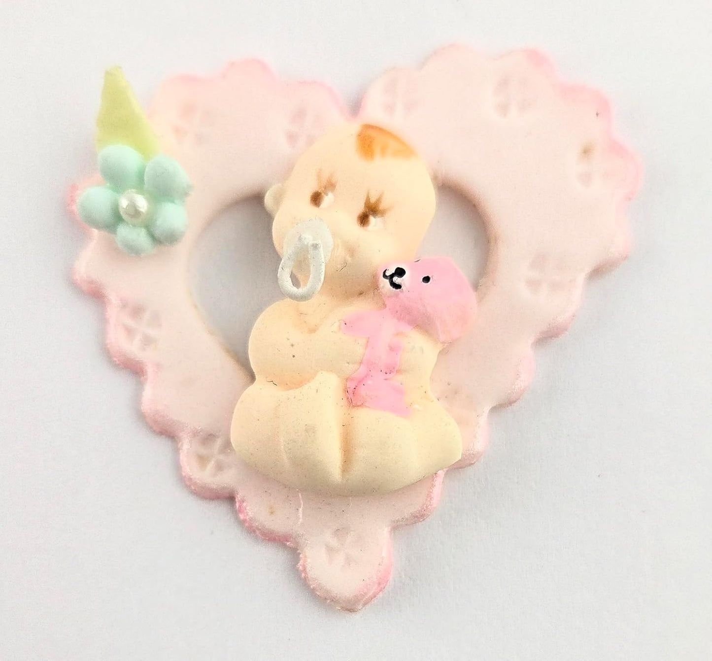 Party Favors Plus Cold Porcelain Capias Figurines Pink Blue 6 Count