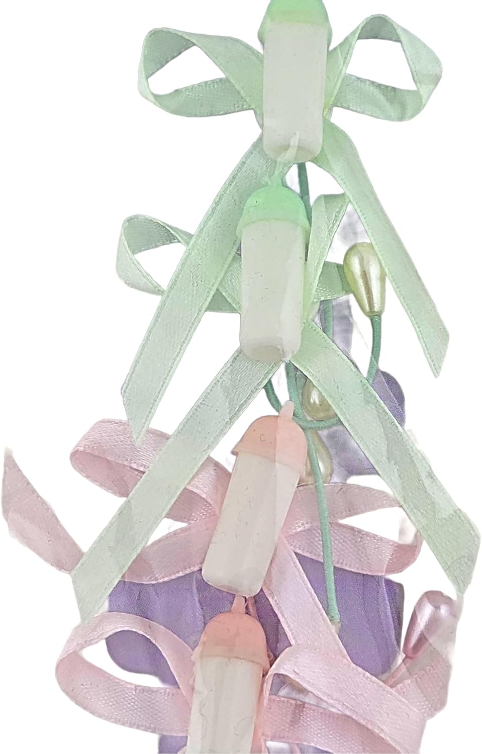 Party Favors Plus Baby Shower Favor Ties Pastel Mint Pink Blue 1 Inch Bottle Charms 6 Pack