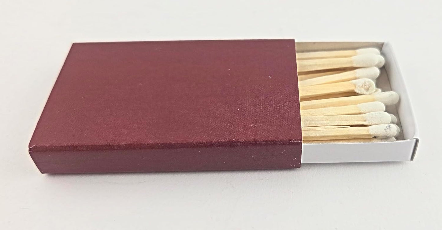 Atlas Match Medium Brown Wooden Box Matches White Tip 50 Pack