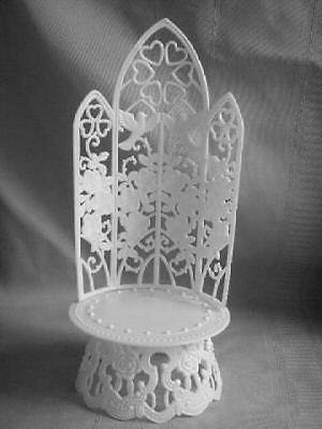 Party Favors Plus Clear Plastic Cake Top Stand Back Base 3 Piece