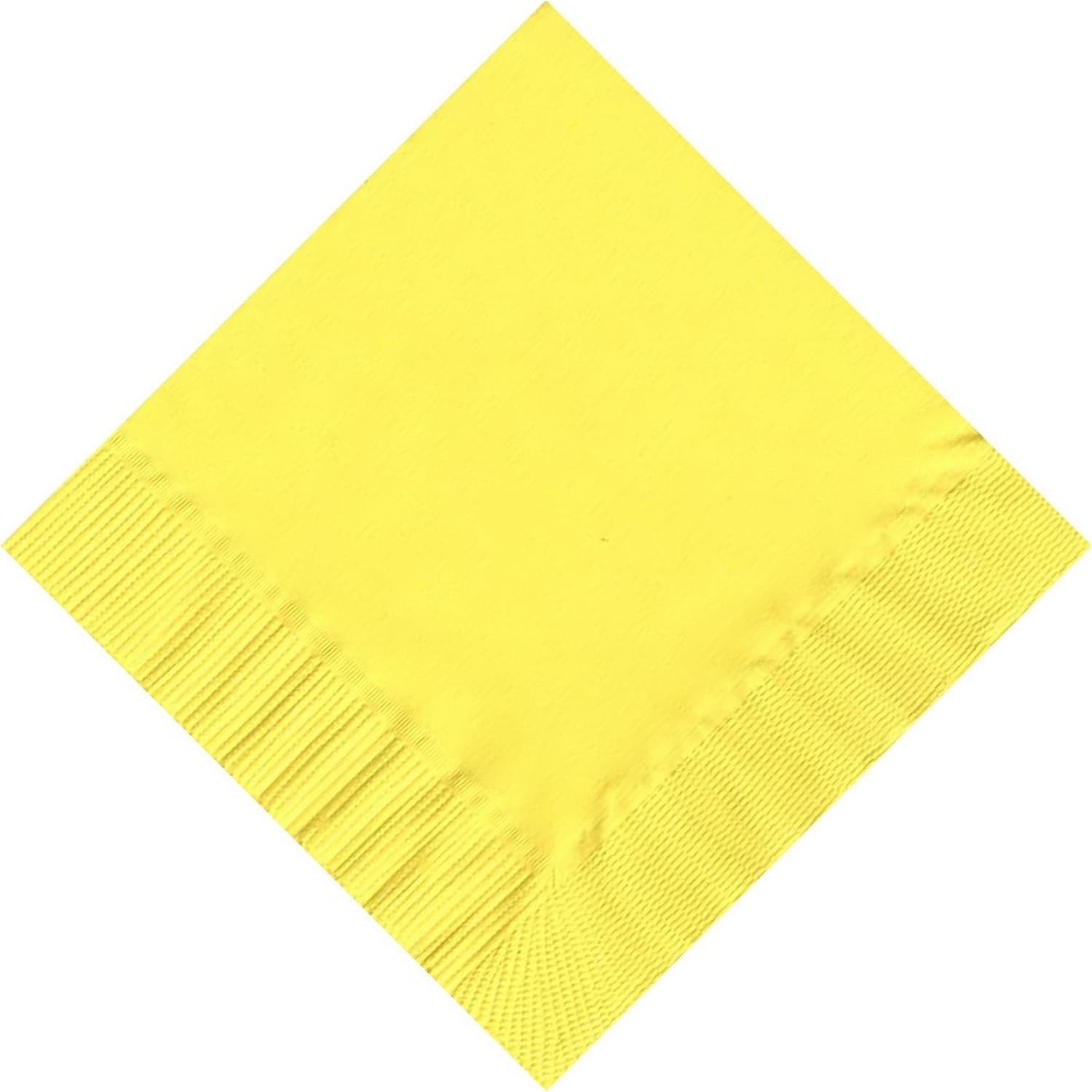 Party Favors Plus Yellow Beverage Cocktail Napkins 200 Count