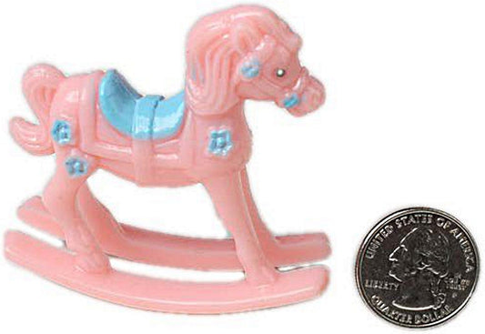 Party Favors Plus Pink Plastic Rocking Horses Baby Shower Favor 12 Count