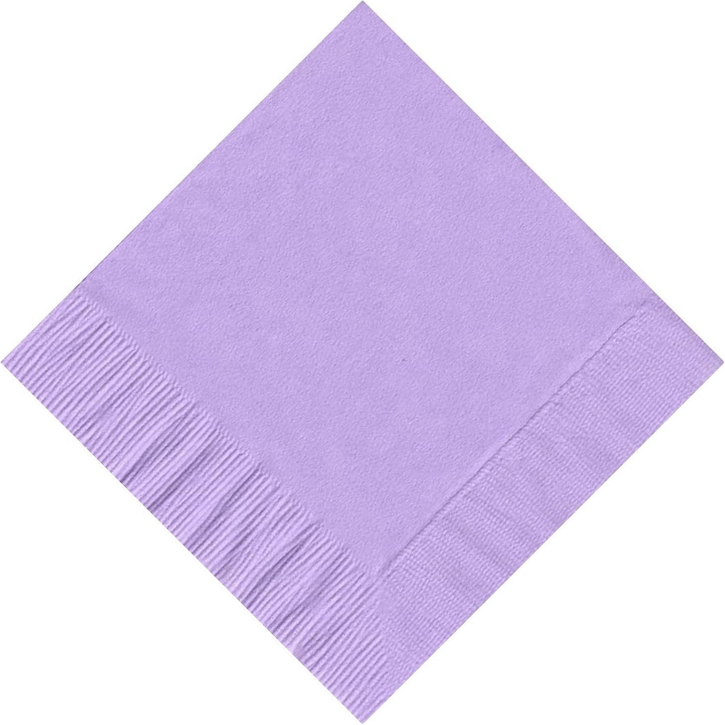 Party Favors Plus Lavender Beverage Cocktail Napkins 10 in x 10 in 200 Count