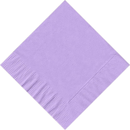 Party Favors Plus Lavender Beverage Cocktail Napkins 10 in x 10 in 200 Count