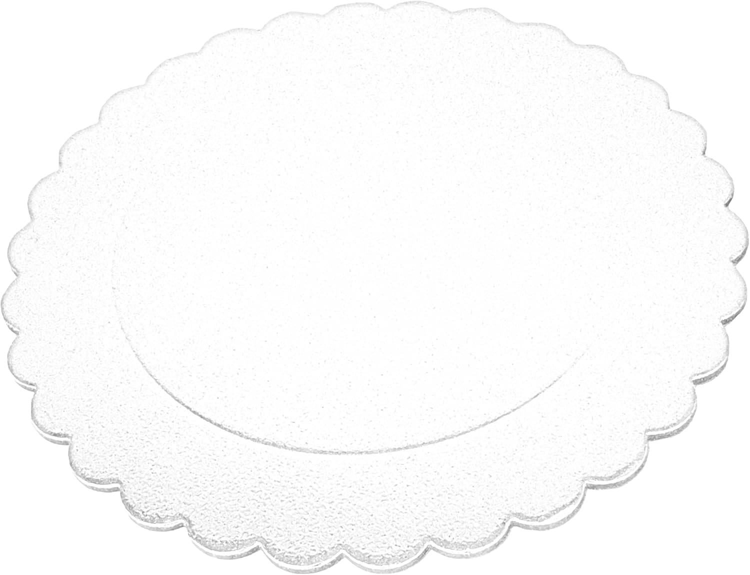 Party Favors Plus White Round Cake Boards Scalloped Edge Heavy Duty 8 Inch 5 Count