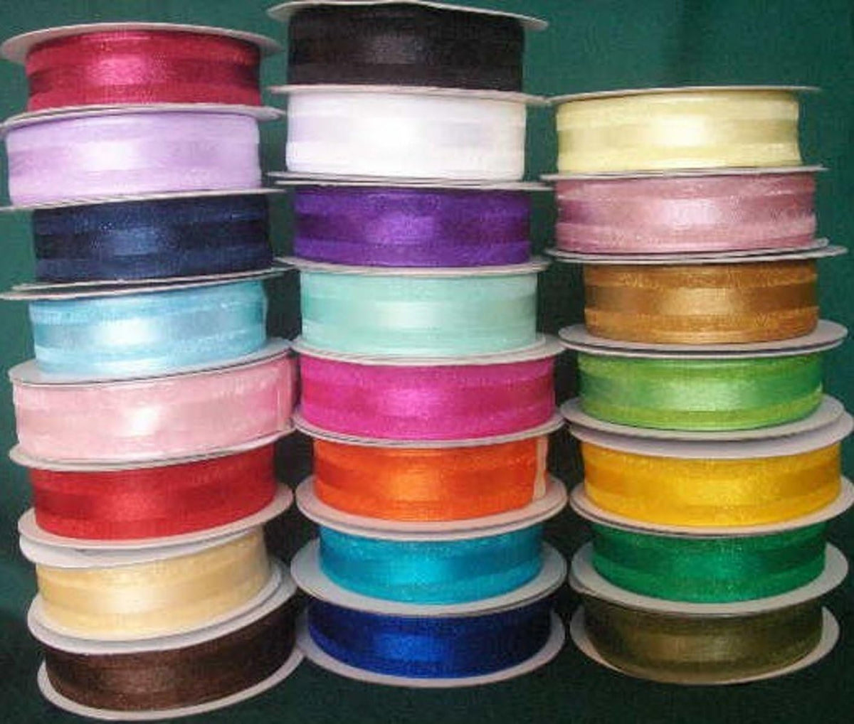 Party Favors Plus White Organza and Satin Ribbon 1.5in 25 Yards