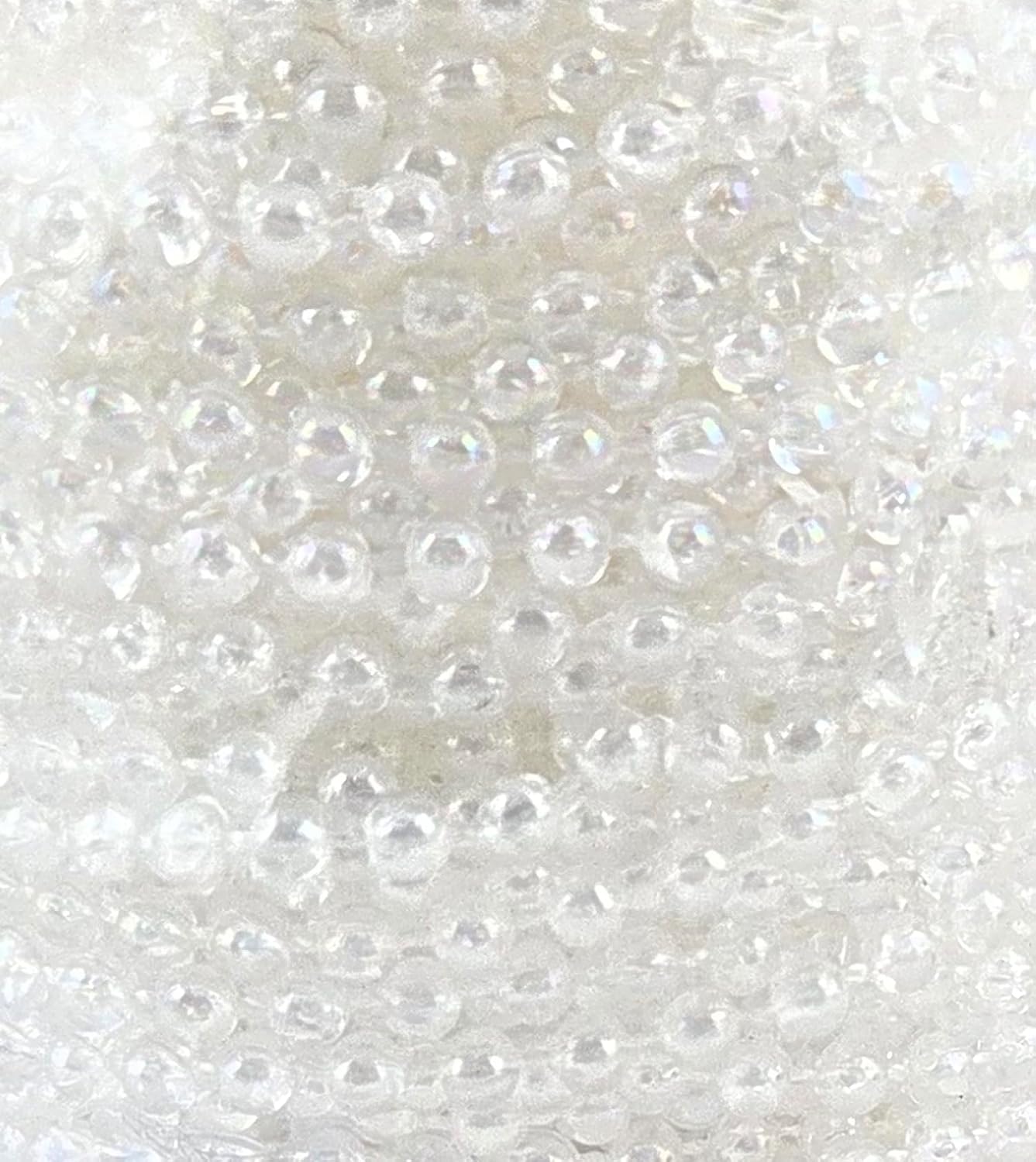 Party Favors Plus White Faux Pearl Plastic Bead String Roll 4mm X 24yd