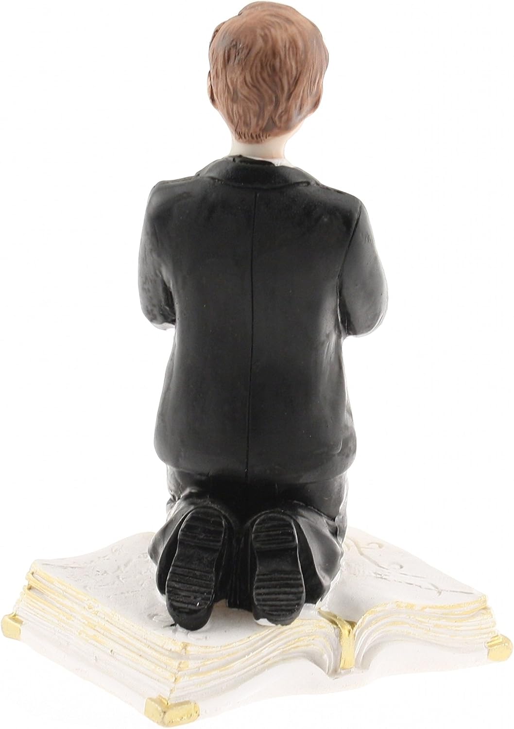 Party Favors Plus First Communion Boy Praying on Bible Rosary Figurine